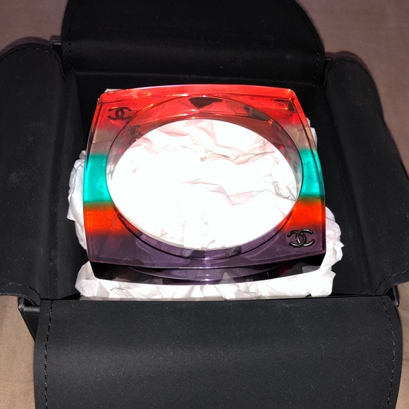 Chanel Multicolor Lucite Square Bracelet - Picture 3 of 7